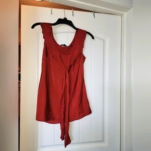 Banana Republic tie front blouse